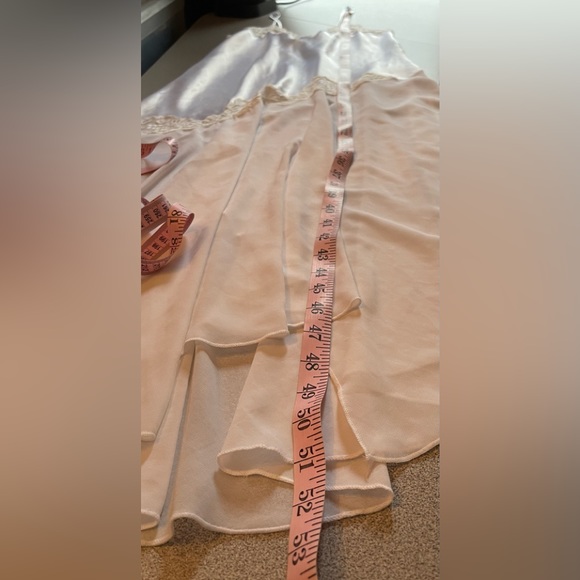 Vintage Unmentionables White Negligee Gown Size 10 - Picture 15 of 16
